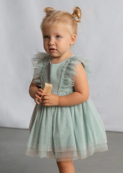 MAYORAL BABY TULLE DRESS WITH HEADBAND