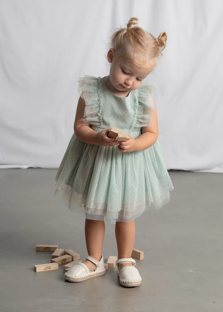MAYORAL BABY TULLE DRESS WITH HEADBAND