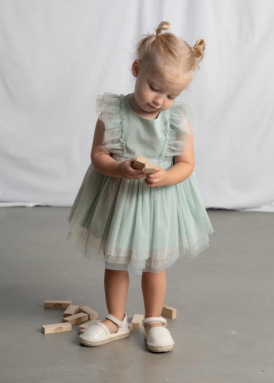 MAYORAL BABY TULLE DRESS WITH HEADBAND