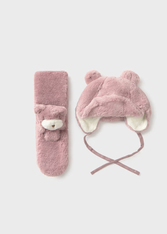 MAYORAL FUR HAT & SCARF ACCESSORIES SET