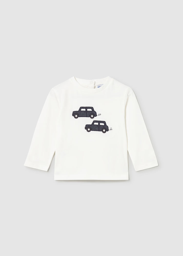 MAYORAL CAR EMBROIDERED T SHIRT