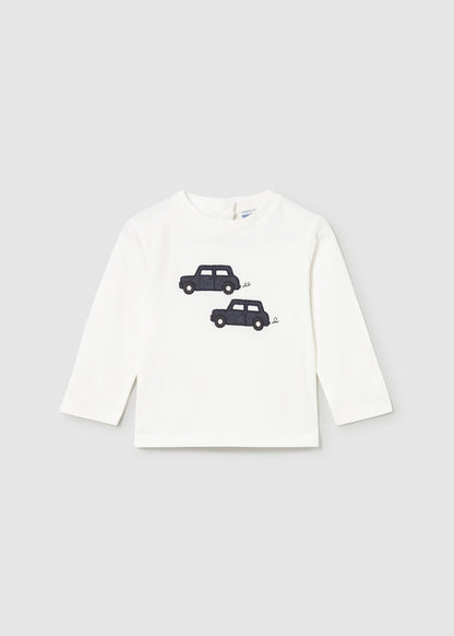 MAYORAL CAR EMBROIDERED T SHIRT