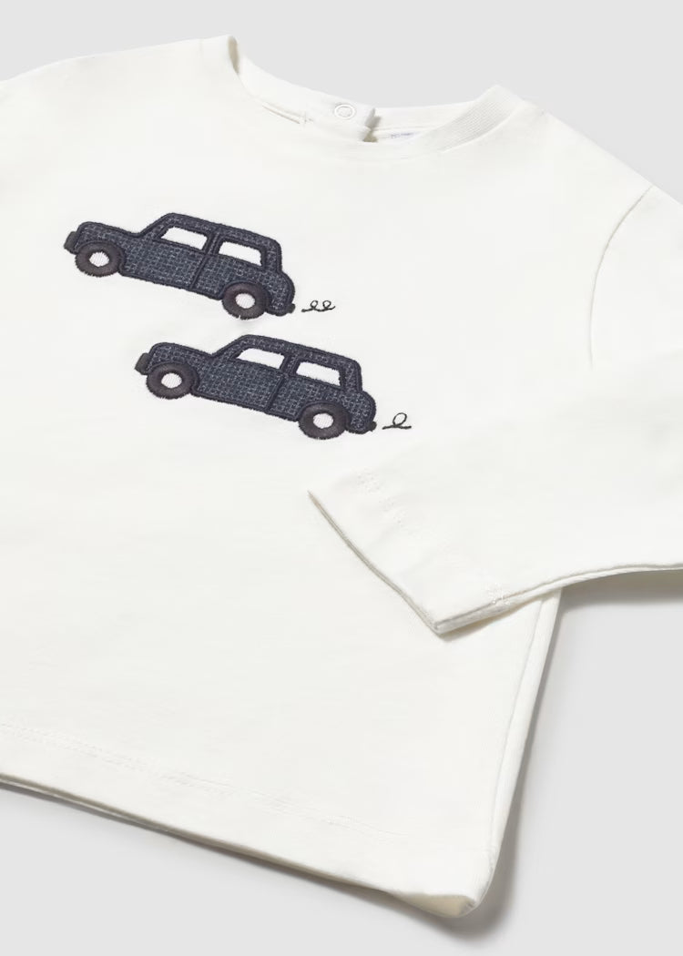 MAYORAL CAR EMBROIDERED T SHIRT