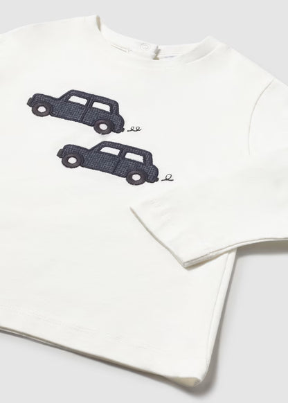 MAYORAL CAR EMBROIDERED T SHIRT