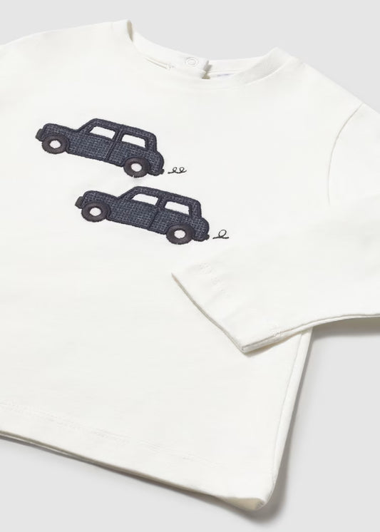 MAYORAL CAR EMBROIDERED T SHIRT