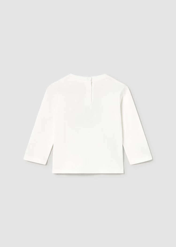 MAYORAL BABYS CAR EMBROIDERED T SHIRT