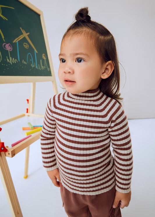 MAYORAL KNITTED JUMPER WITH MID HIGH NECK