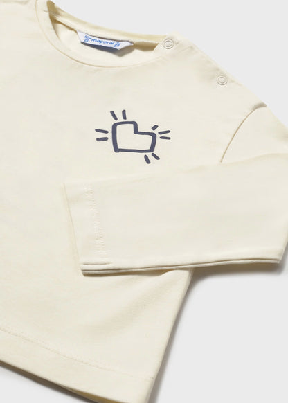 MAYORAL BABYS T SHIRT WITH BACK PRINT