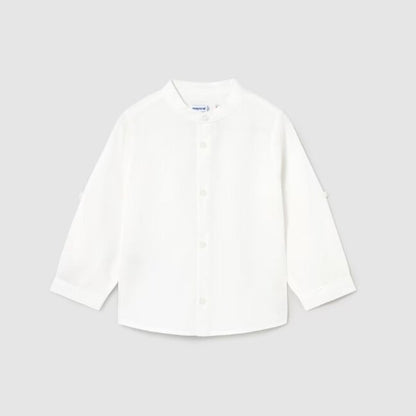 MAYORAL MAO COLLAR LINEN SHIRT