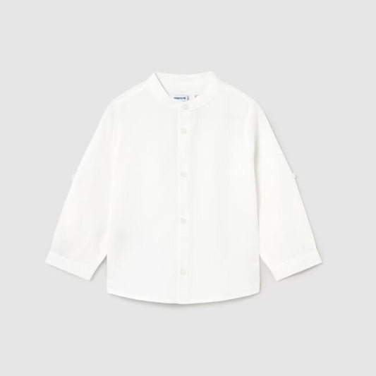 MAYORAL MAO COLLAR LINEN SHIRT