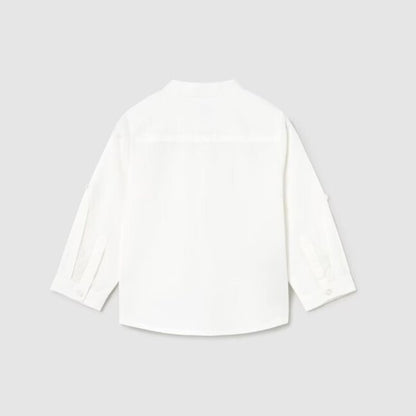 MAYORAL MAO COLLAR LINEN SHIRT