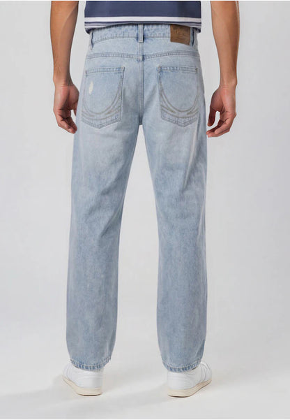 KARL KANI OG DISTRESSED STRAIGHT LEG JEANS