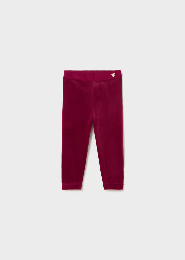 MAYORAL KIDS VELVET LEGGINGS
