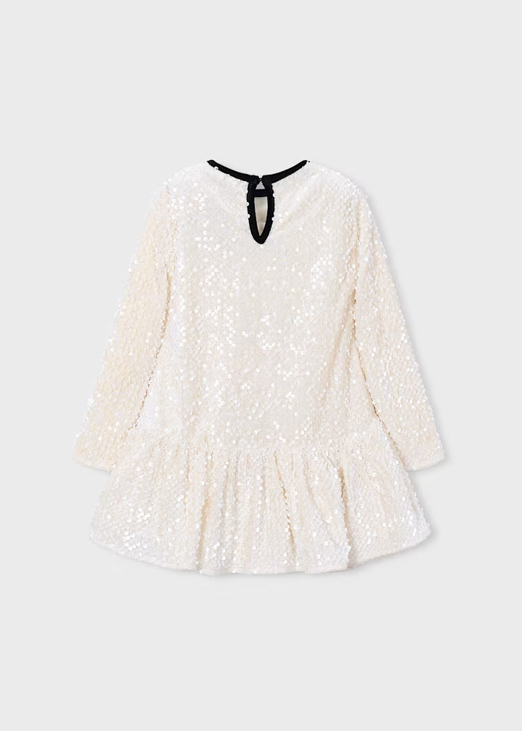 MAYORAL GIRLS VELVET SEQUIN DRESS