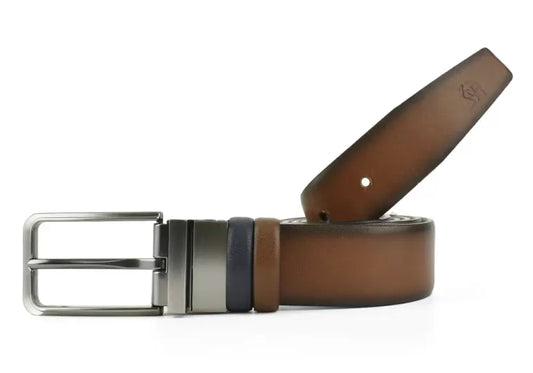 MONTE NAPOLEONE REVESIBLE LEATHER BELT
