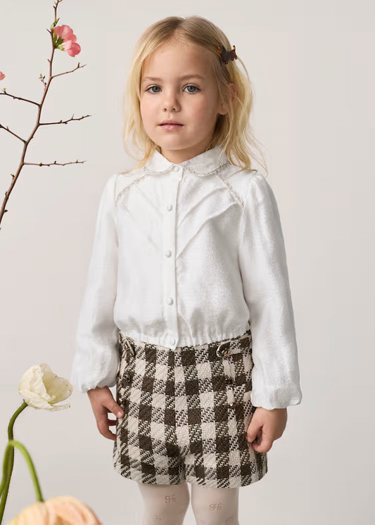 ABEL & LULA GIRLS GINGHAM SHORTS