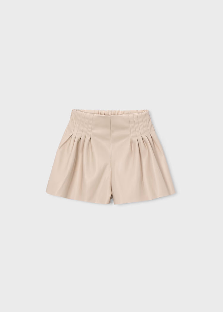 MAYORAL GIRLS PU LEATHER BERMUDA