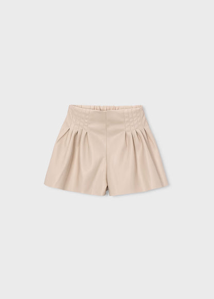 MAYORAL GIRLS PU LEATHER BERMUDA
