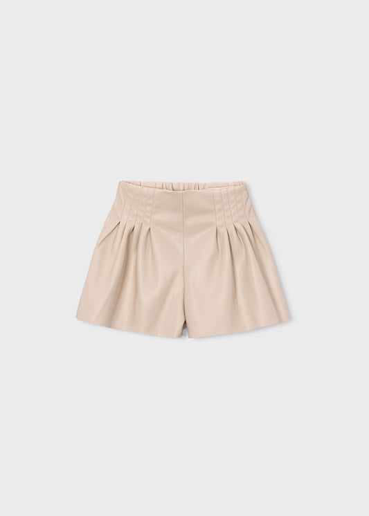 MAYORAL GIRLS PU LEATHER BERMUDA