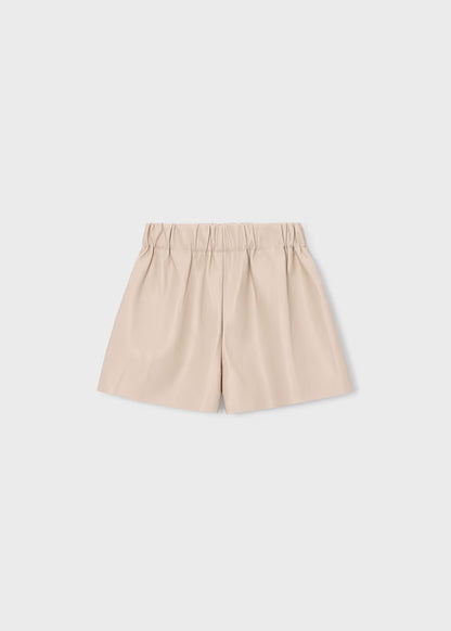 MAYORAL GIRLS PU LEATHER BERMUDA