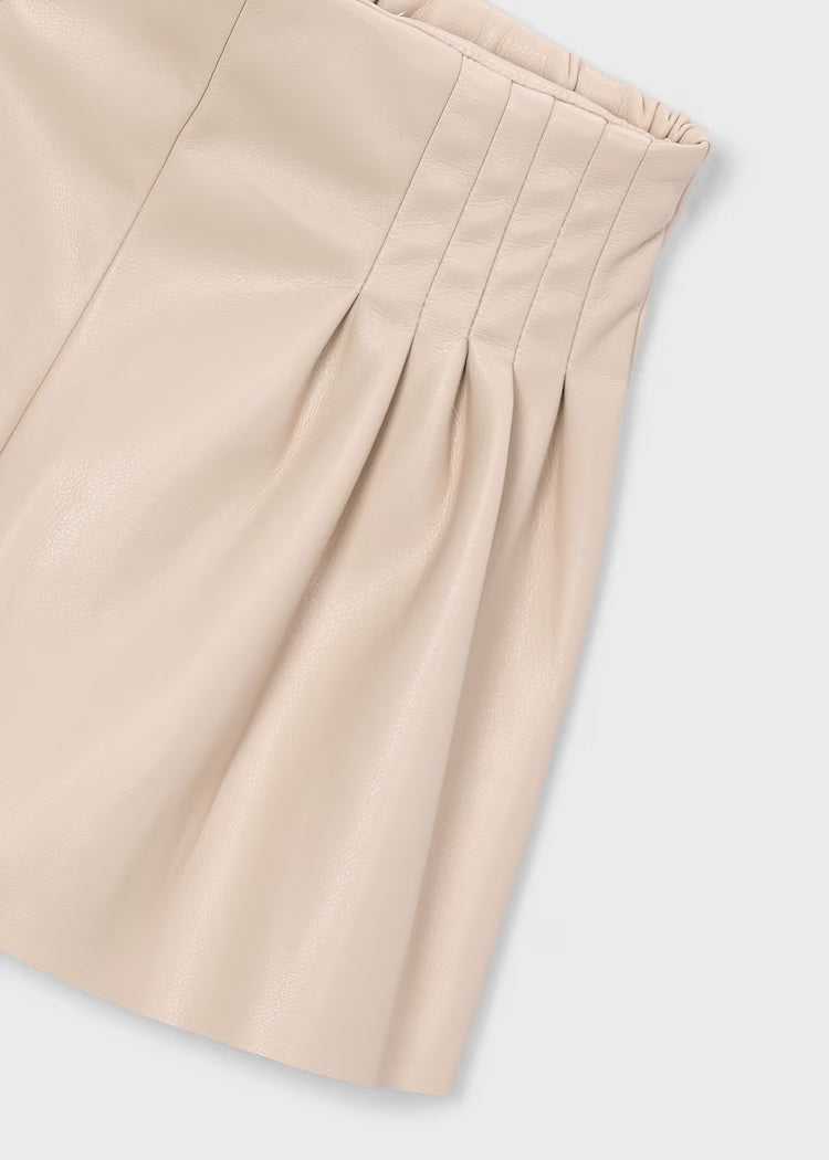 MAYORAL GIRLS PU LEATHER BERMUDA