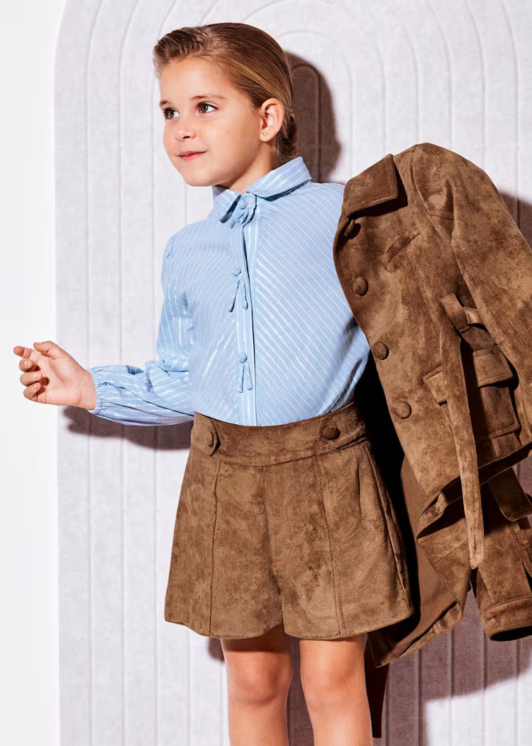 ABEL & LULA GIRLS FAUX SUEDE BERMOUDA