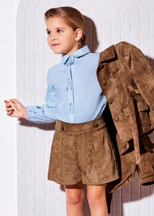 ABEL & LULA GIRLS FAUX SUEDE BERMOUDA