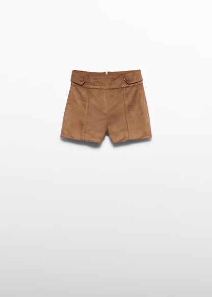 ABEL & LULA GIRLS FAUX SUEDE BERMOUDA