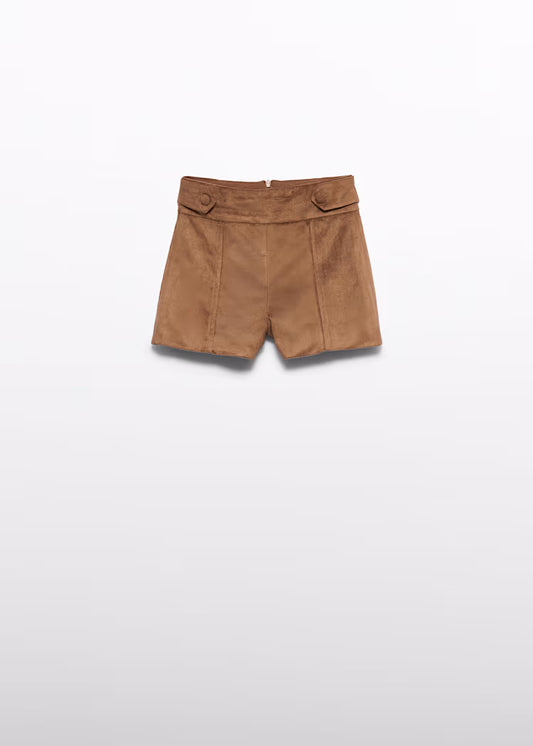 ABEL & LULA GIRLS FAUX SUEDE BERMOUDA