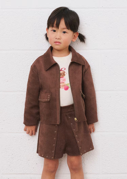 MAYORAL GIRLS SOFT SUEDE SKORT