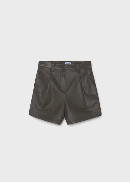 MAYORAL KIDS PU LEATHER SHORTS