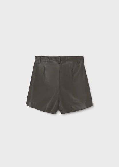 MAYORAL KIDS PU LEATHER SHORTS