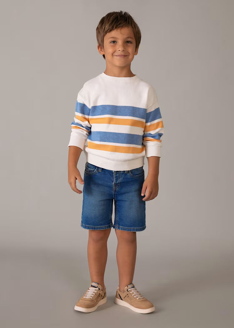 _MAYORAL 5 POCKETS SOFT DENIM SHORTS