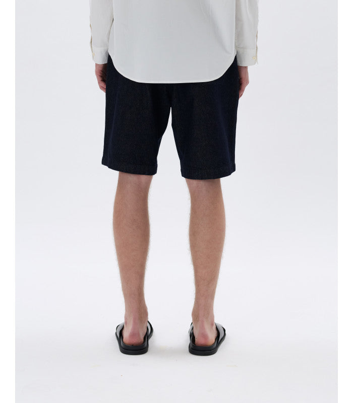 GIANNI LUPO RELAXED FIT DENIM BERMUDA WITH BELT