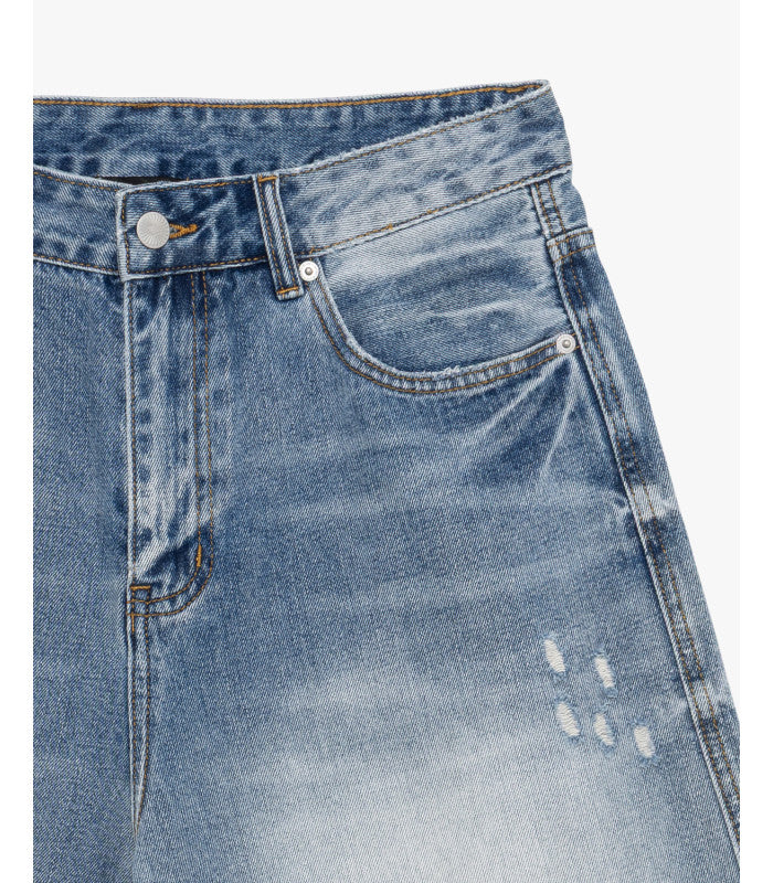 GIANNI LUPO LIGHT RELAXED FIT  WASH DENIM BERMUDA