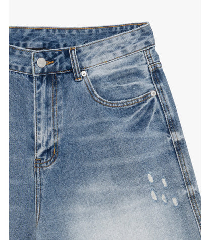 GIANNI LUPO LIGHT RELAXED FIT  WASH DENIM BERMUDA