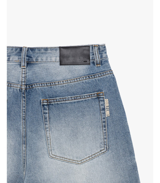 GIANNI LUPO LIGHT RELAXED FIT  WASH DENIM BERMUDA