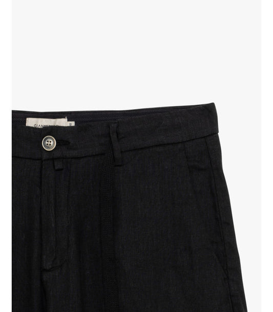 GIANNI LUPO LINEN DRAWSTRING BERMUDA