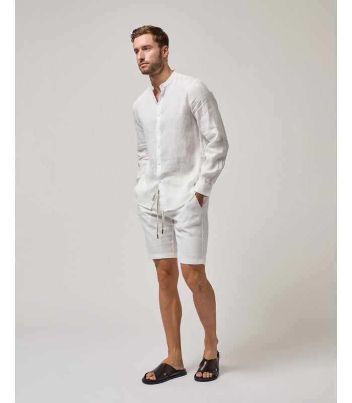 GIANNI LUPO LINEN DRAWSTRING BERMUDA