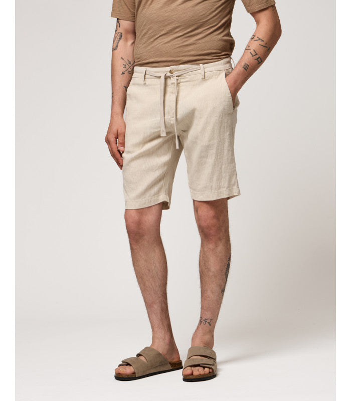 GIANNI LUPO LINEN DRAWSTRING BERMUDA