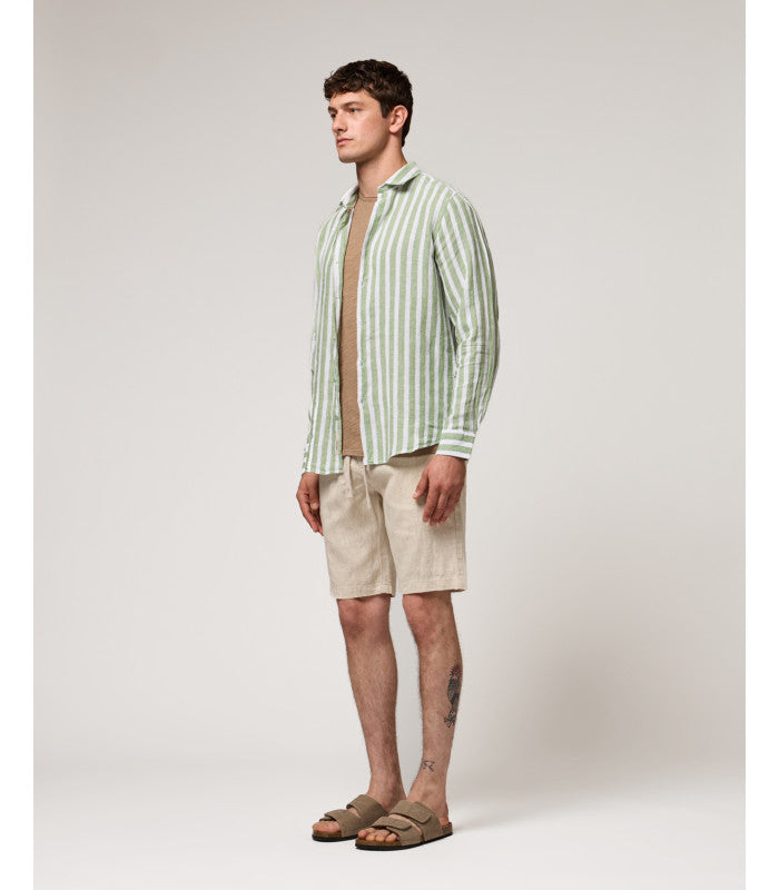 GIANNI LUPO LINEN DRAWSTRING BERMUDA