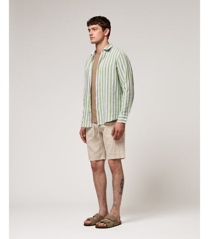 GIANNI LUPO LINEN DRAWSTRING BERMUDA