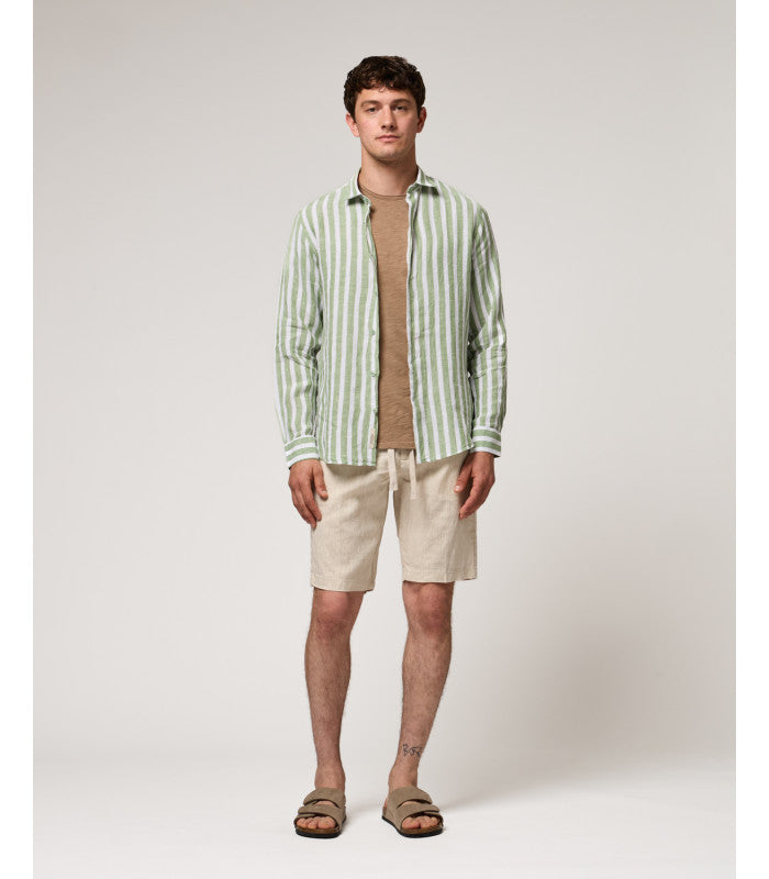 GIANNI LUPO LINEN DRAWSTRING BERMUDA