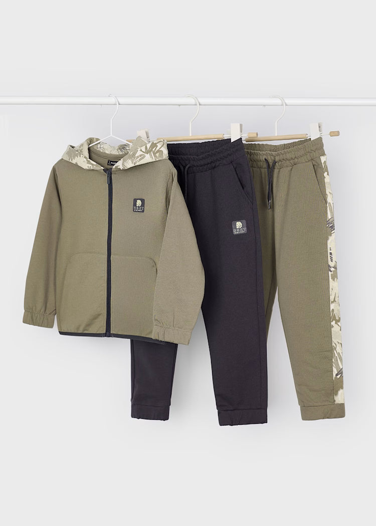 MAYORAL BOYS 2 TROUSER PRINTED TRACKSUIT SET