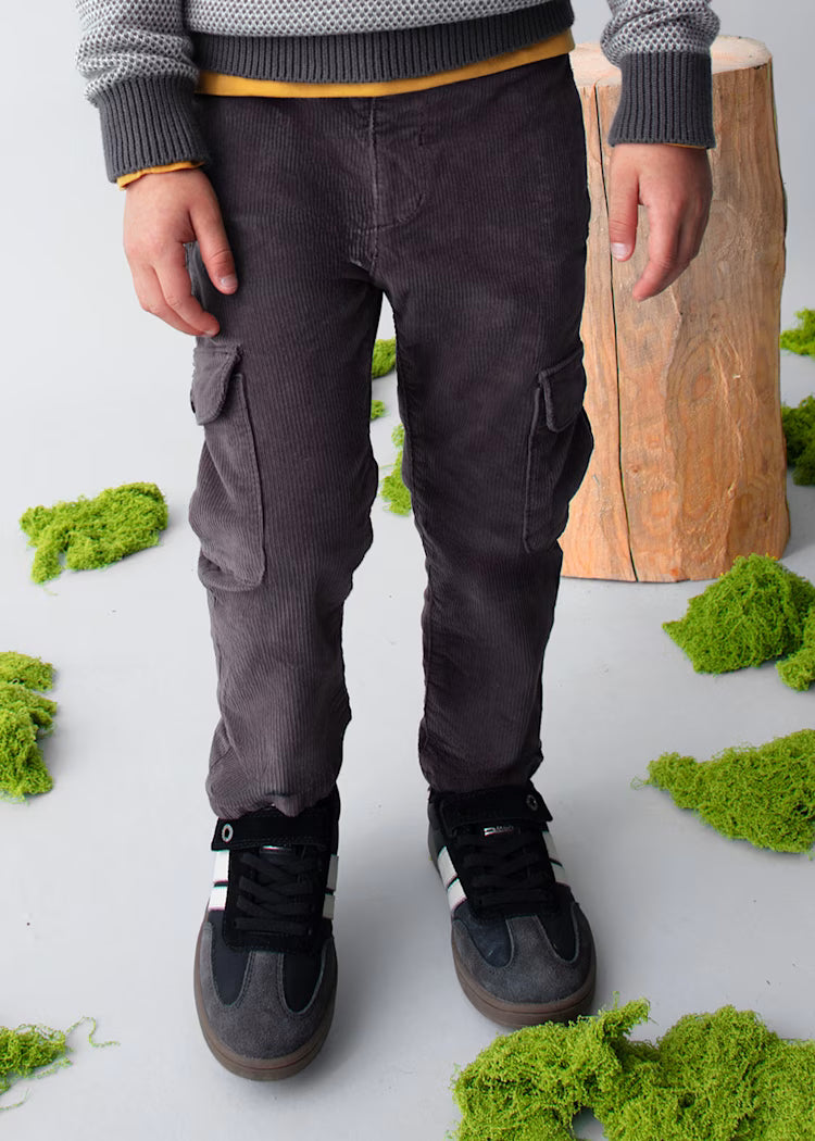 MAYORAL BOYS KNITTED CORDUROY CARGO PANTS