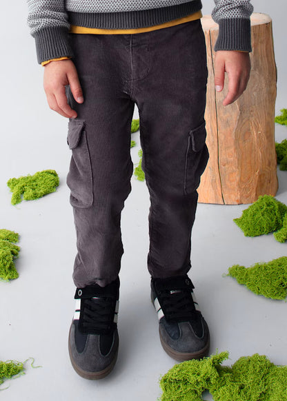 MAYORAL BOYS KNITTED CORDUROY CARGO PANTS