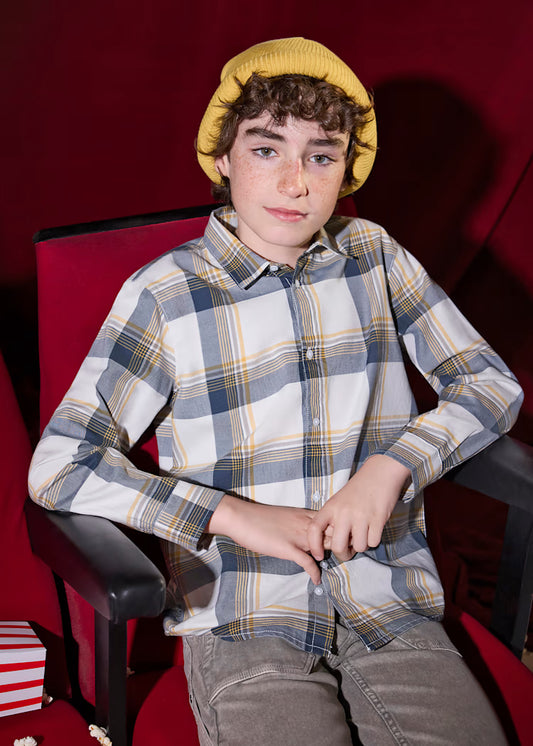 MAYORAL BOYS CHECK OVERSHIRT