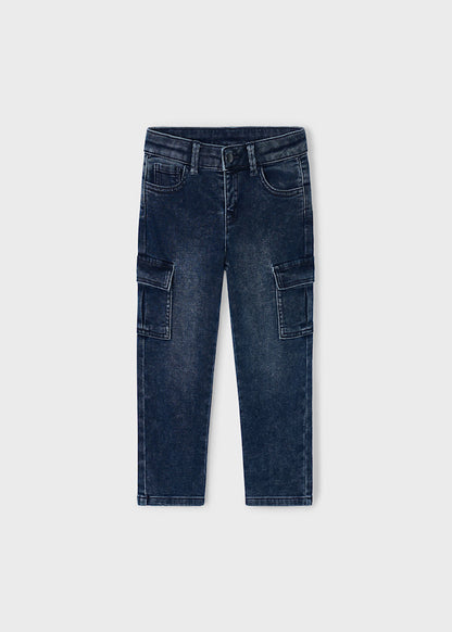 MAYORAL BOYS DENIM CARGO PANTS