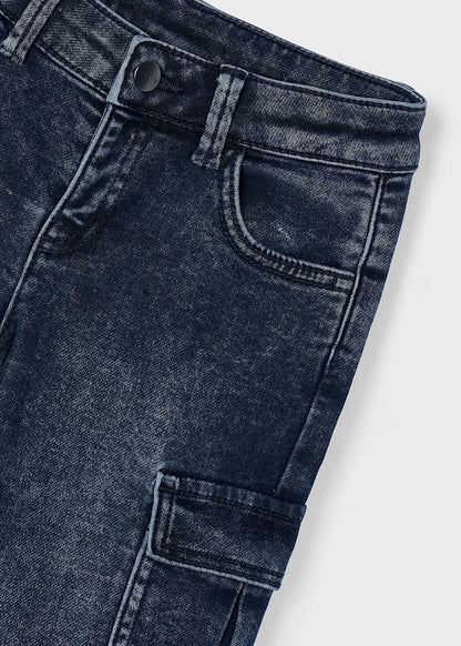 MAYORAL BOYS DENIM CARGO PANTS