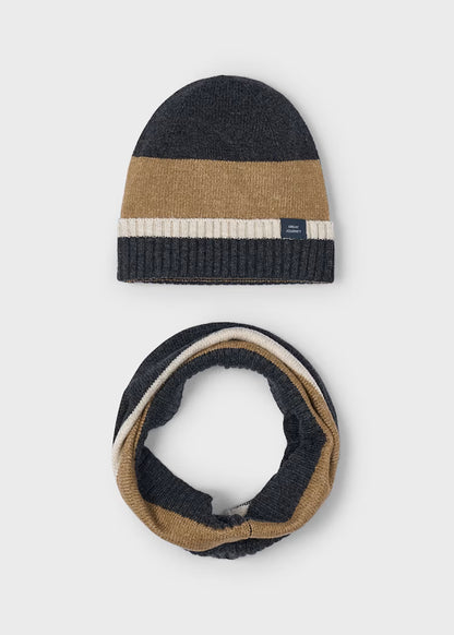 MAYORAL BOYS HAT AND COWL SCARF SET